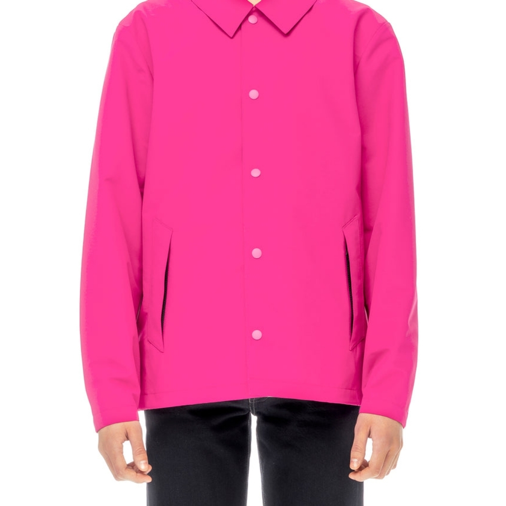 The Very Warm Vibrant Pink  Seam Sealed Coach - Fuchsia Jacket